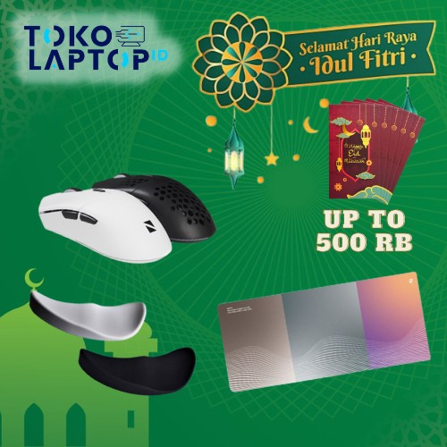 Paket THR Ketupat Premium Noir M1 Mouse + Noir Carpal + Noir Deskmat