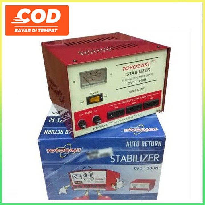 TOYOSAKI STABILIZER SVC-1000N//TOYOSAKI STABILIZER SVC-1000N// SVC 1000N (1000 VA) (NEW HARGA PROMO)