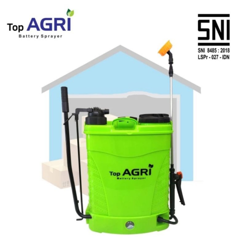 TOP AGRI DUA FUNGSI Elektrik Sprayer (Bisa Elektrik dan Bisa Manual)