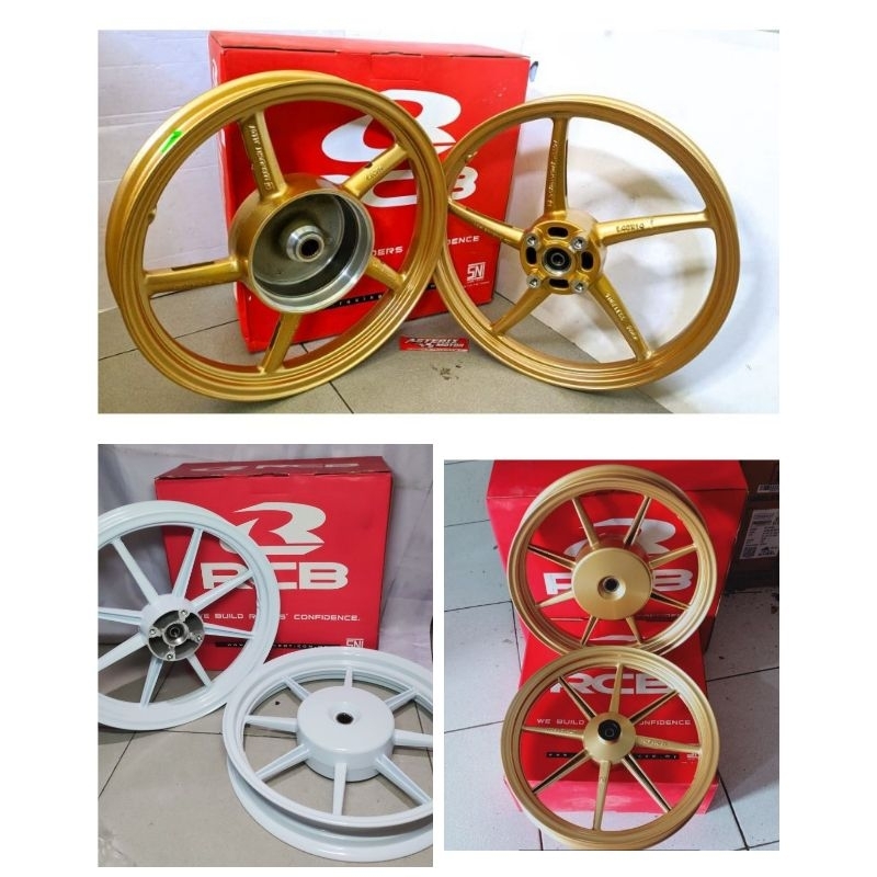 Velg Pelek RCB SP522 Sp811 VARIO 110,Vario 125 150 ,Beat.Beat fi.Genio.Scoopy.Scoopy fi ring 14 gold