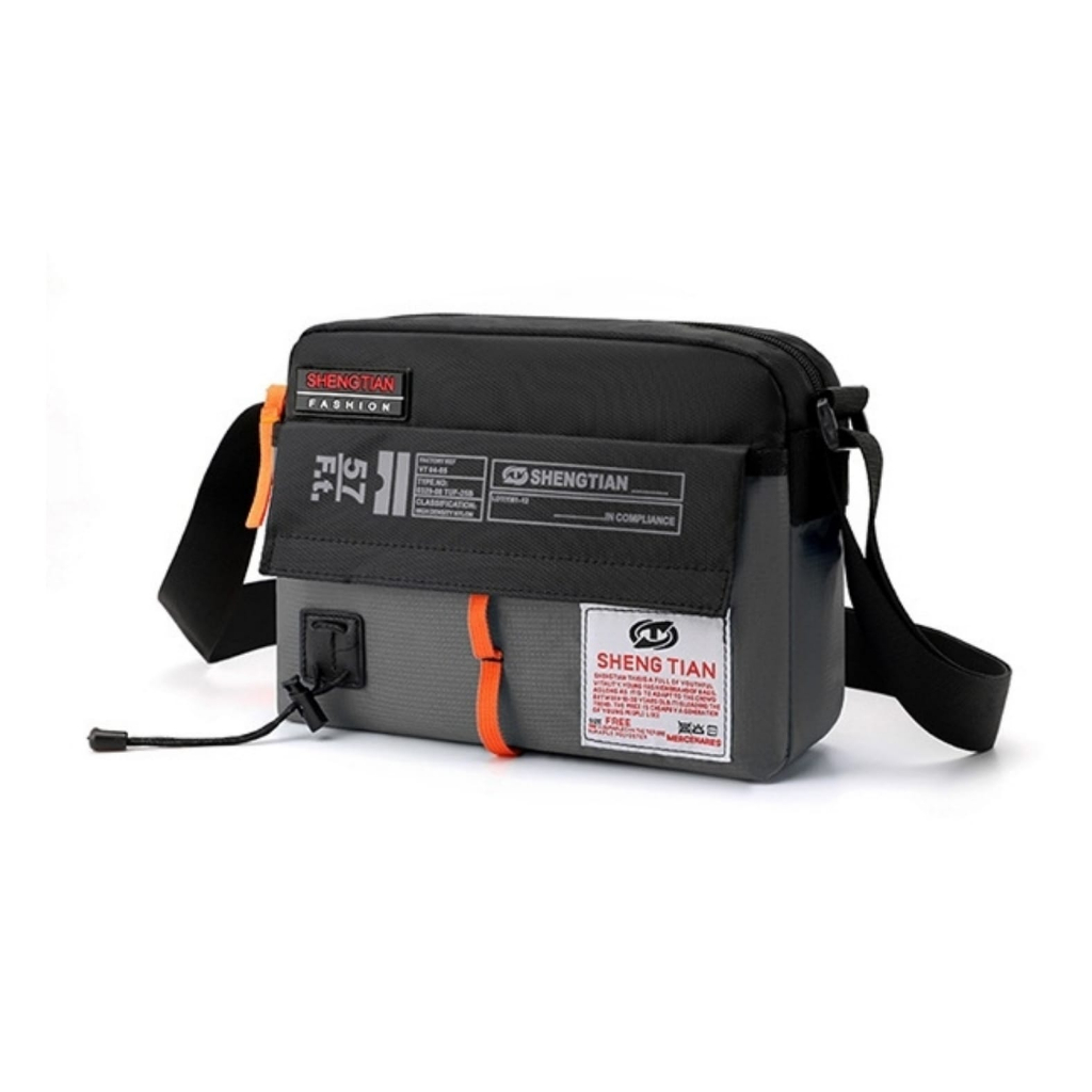 TAS SELEMPANG PRIA ANTI AIR IMPORT PREMIUM SLINGBAG SHOULDER BAG COWOK KEREN BAHU GREY MARTIAL LAKI DISTRO BRANDED REMAJA DEWASA SIMPLE FASHION CASUAL TA779G2