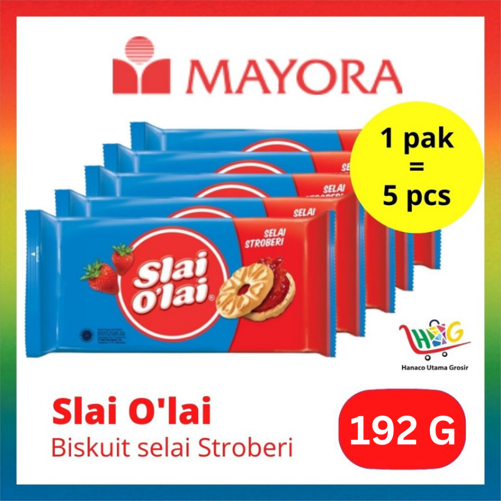 Roma Slai O'Lai Strawberry /Pineapple /Blueberry 5 x 192gr [ 1 PAK ]