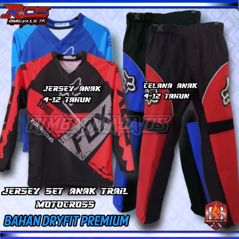 JERSEY ANAK BAJU TRAIL/PAKET BAJU TRAIL ANAK CROSS ANAK SATU SET SETELAN TRAIL JERSEY SET  TRAIL ANA
