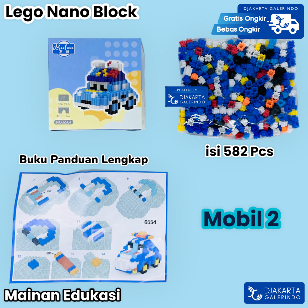 Mainan Edukasi DIY Anak Lego Nano Block Diamond Brick susun