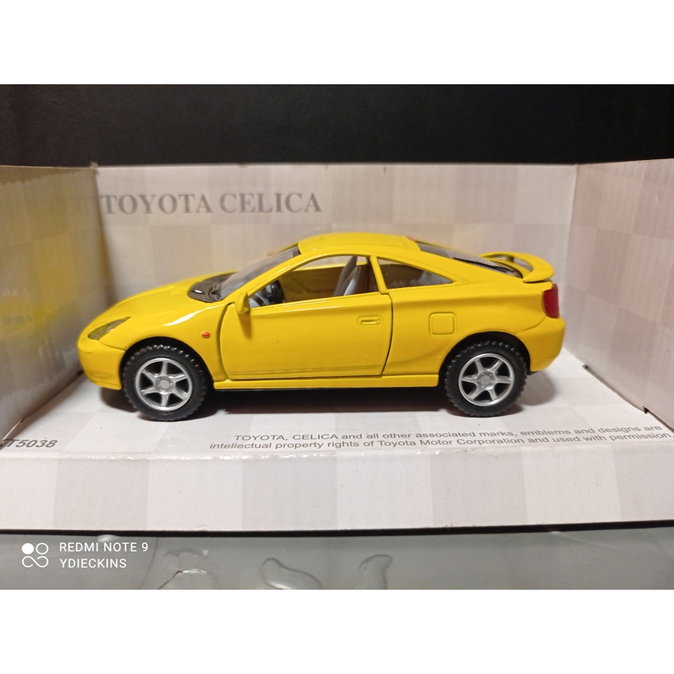 Diecast Kinsmart Miniatur Mobil Toyota Celica - Yellow