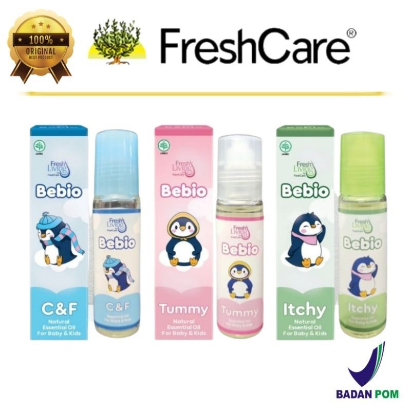 Bebio Baby Kids Natural Essensial Oil Tummy Cough Flu Itchy Minyak Bayi Batuk Pilek Flu Kolik Perut Gigitan Serangga Gatal Anti Nyamuk Bayi Anak Roll On by Freshcare