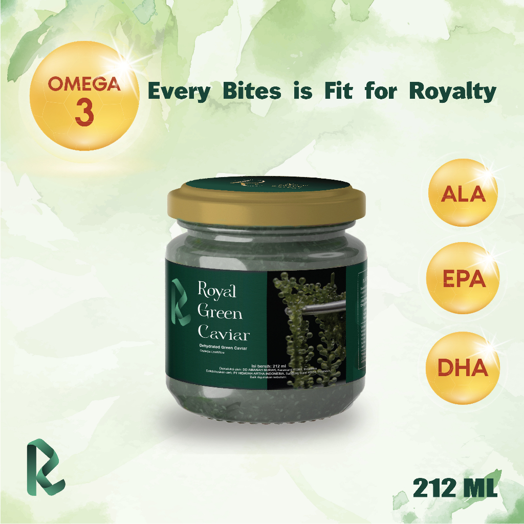 

212 ml Royal Green Caviar / Sea Grapes / Anggur Laut / Lawi-Lawi / Latoh