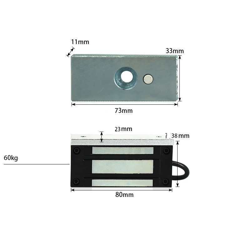 Mini Magnet EM Lock Magnetic Lock Door 60kg / 100Lbs | Mini Emlock 100lbs