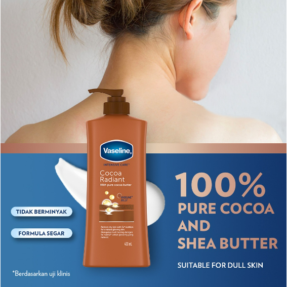 Vaseline Lotion Intensive Care Cocoa Radiant 400ml 200ML