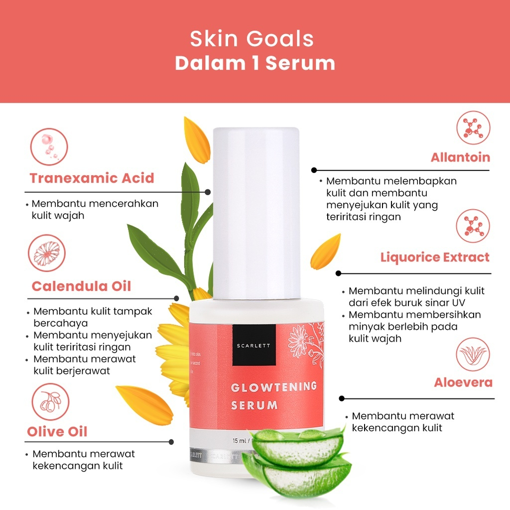 Scarlett Whitening Serum (COD) Glowtening Acne Brightly EverAfter Scarlet Felicya Angelista