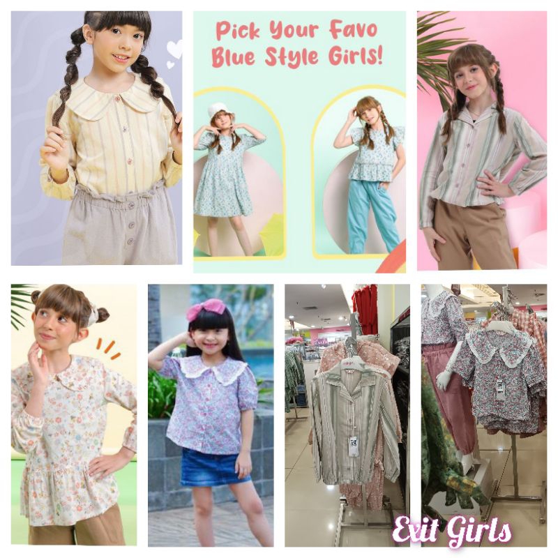 Exit Girl - New Arrival Blus & Dress anak perempuan 4 -14 Tahun