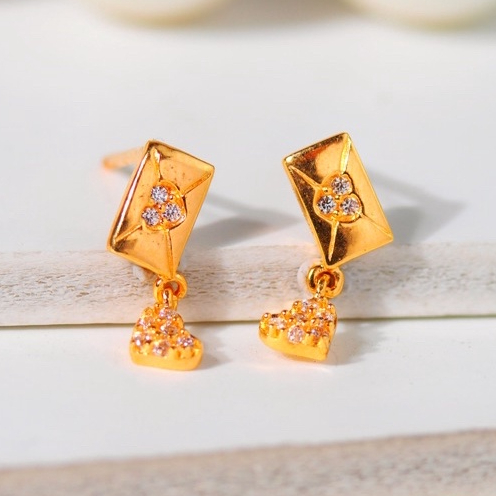 Giwang Emas Tusuk Amplop ( TU )- Toko Emas Gadjah