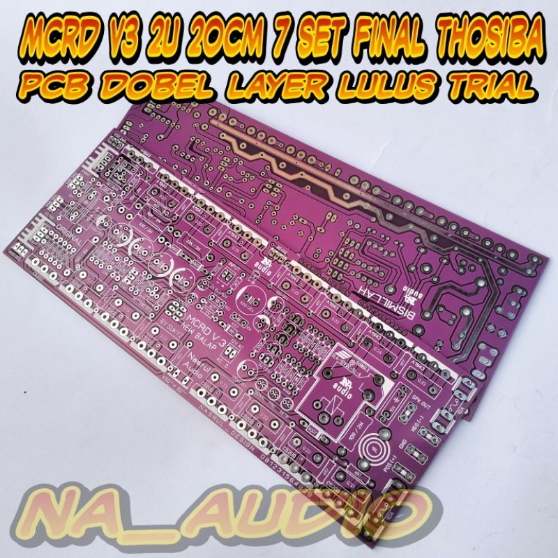 PCB DOBEL LAYER MCRD V3 2u 20CM BALAP 7 SET FINAL THOSIBA