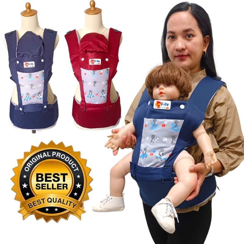 LaFily Gendongan Hipseat Bayi Multifungsi Berbagai Variasi 6 In 1 Posisi