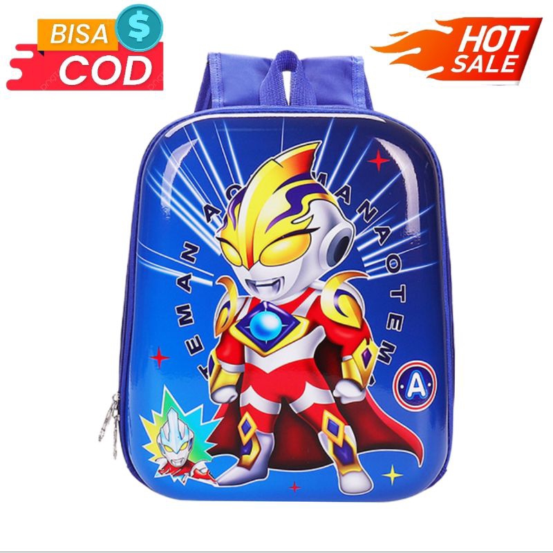Ultraman Tas ransel anak sekolah TK - SD1 model koper cover hardcase