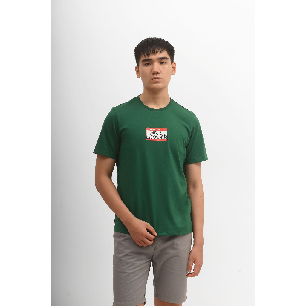 MANZONE Kaos Pria Lengan Pendek MADOX - GREEN