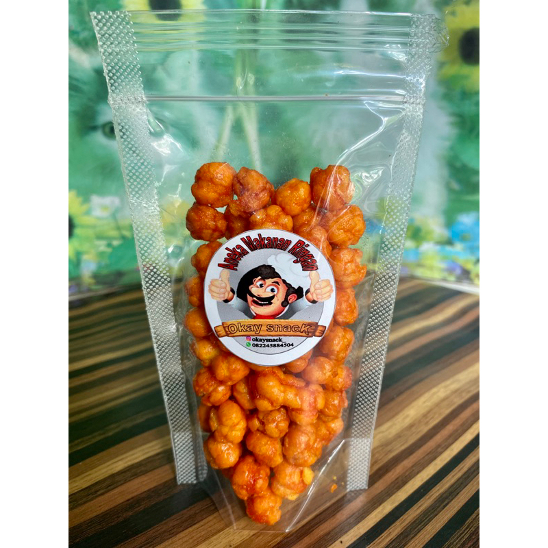 

Snack Pilus Jagung / Pilus Jagung Australi / Pilus Pedas Kurleb 45Gram