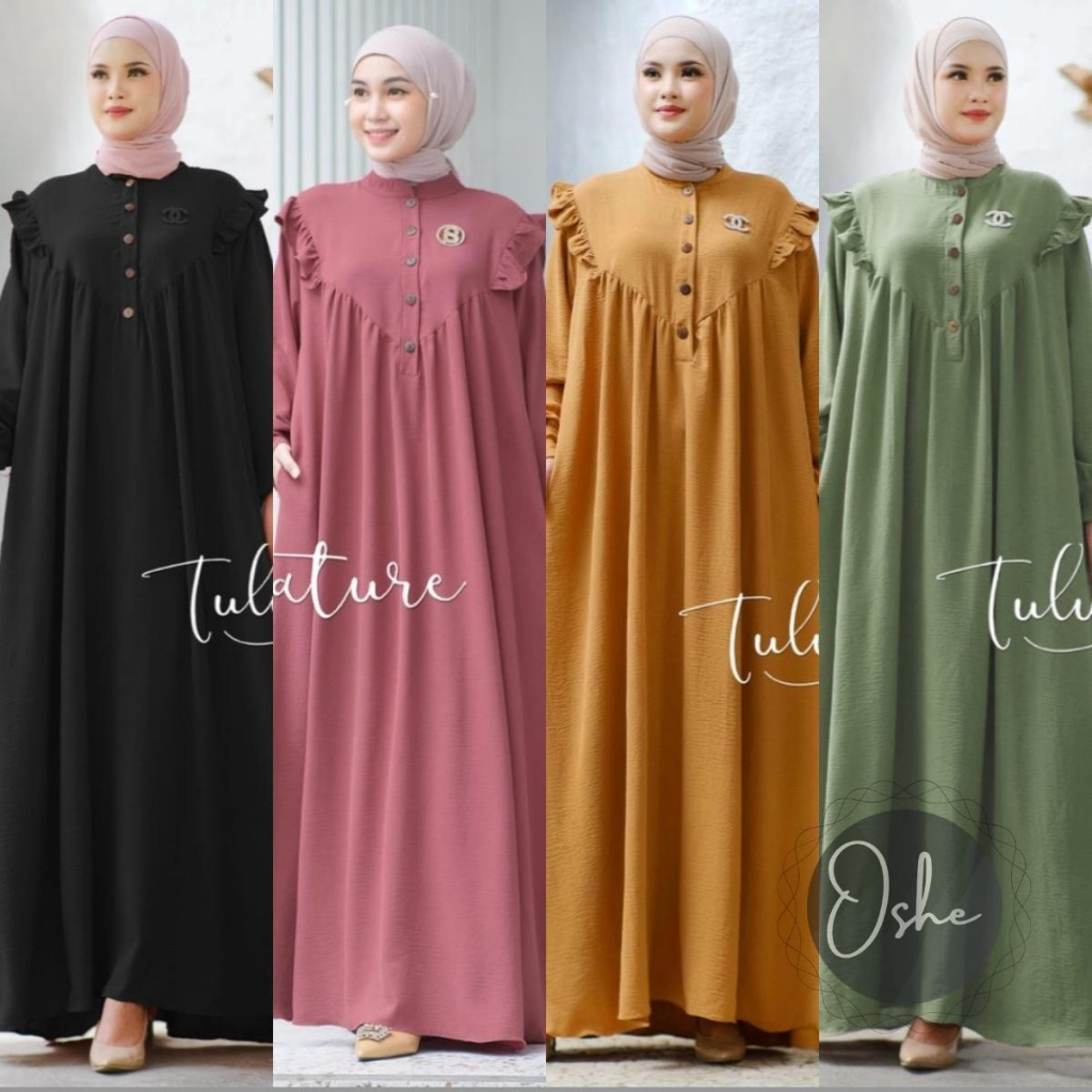 Tulus Signature - Afwa Dress Maxi Gamis - Airflow Import Jumbo LD 130