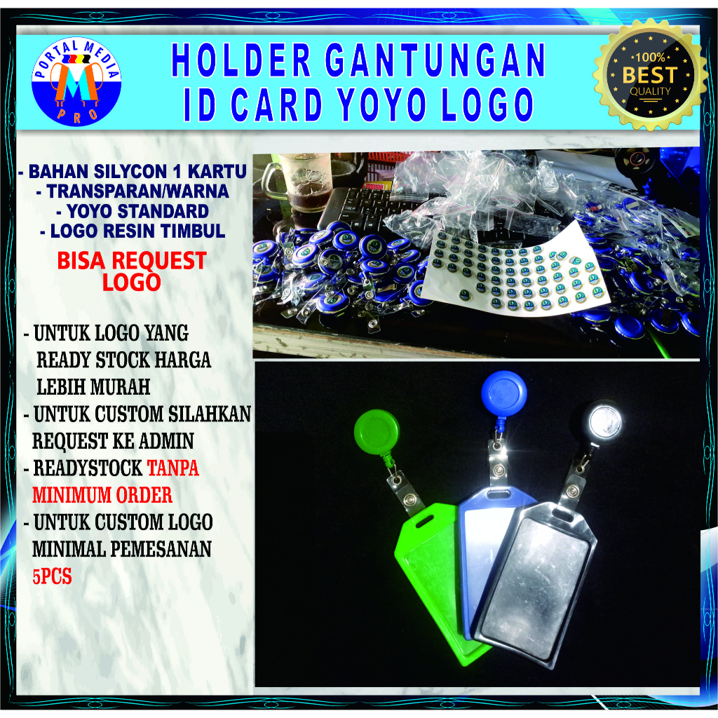 

Holder ID Caard yoyo logo silycon