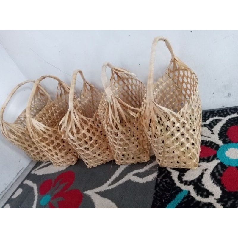 Parcel Lebaran/Tas Hampers/Tas anyaman bambu BESAR/Jumbo