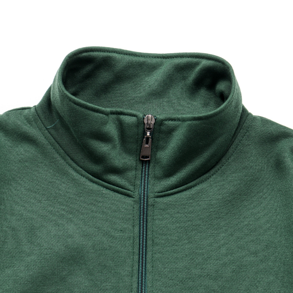 PLATINUM WORLD Sweatshirt Crewneck HALF ZIPP Rugby Polos Couple Pria - Wanita S6