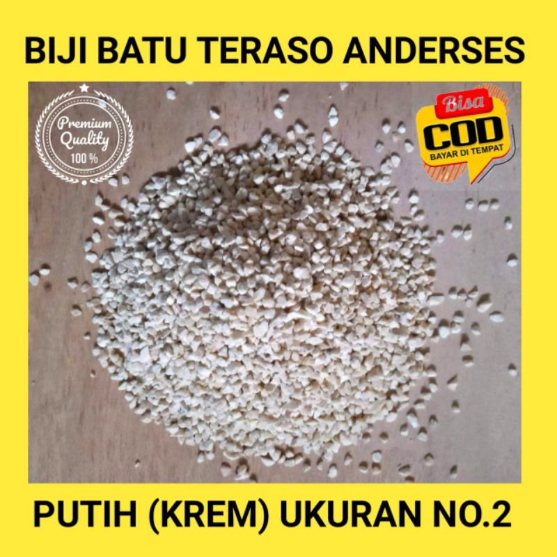 10 kg pasir batu terasso ukuran 2 - 3 mm / biji batu terasso / terazzo / batu sikat buat carport