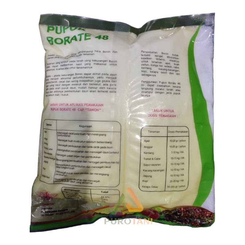 Pupuk Mikro Boron Borate 48 1KG