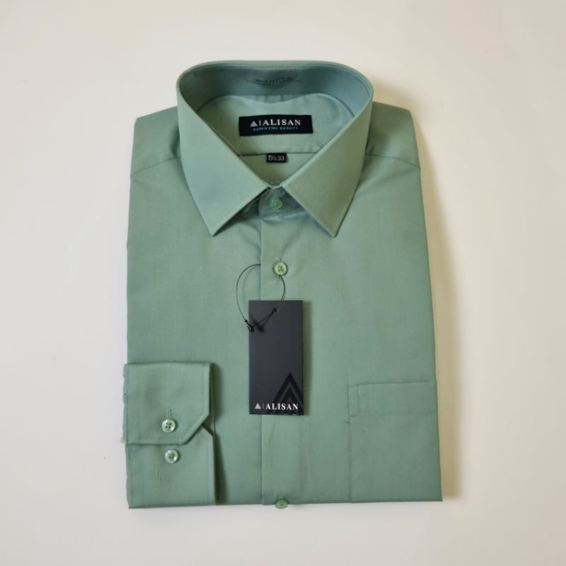 KEMEJA ALISAN PANJANG HIJAU SAGE