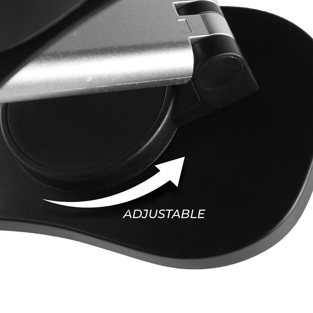 Smartphone Desktop Holder Foldable Adjustable Stand Bracket - BT-018 - Black