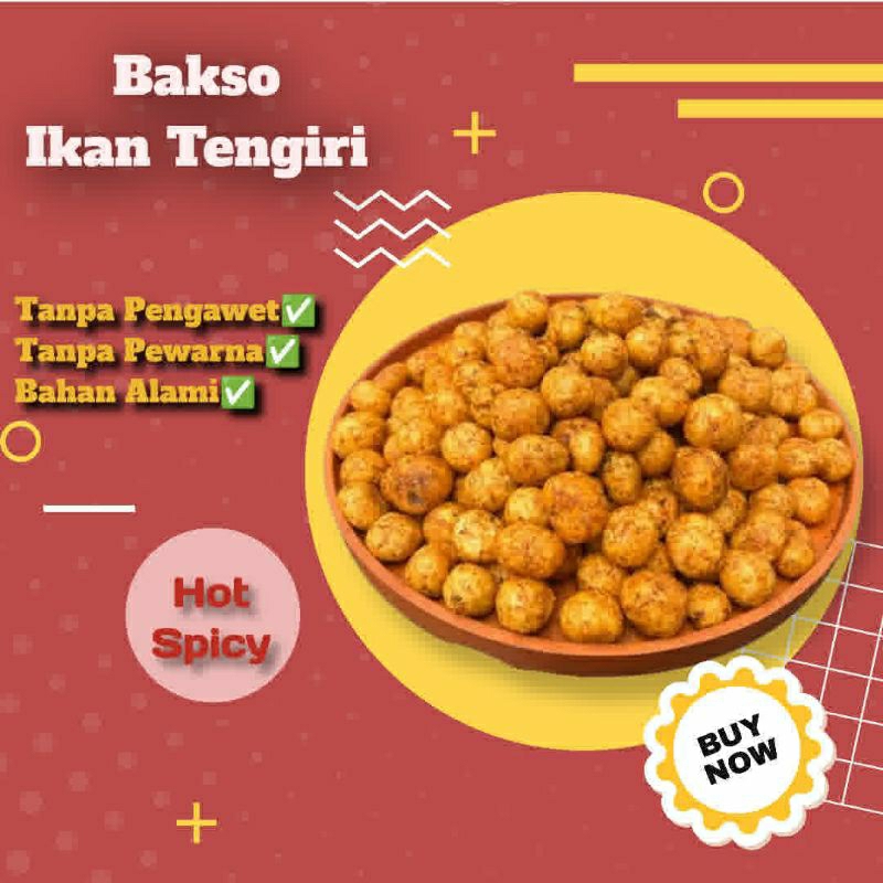 

(100 gram) Bakso ikan tengiri pedas daun jeruk