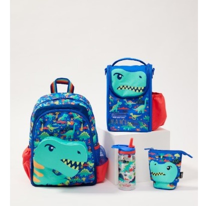 Smiggle Movin Junior Backpack Lunchbag Dinosaur