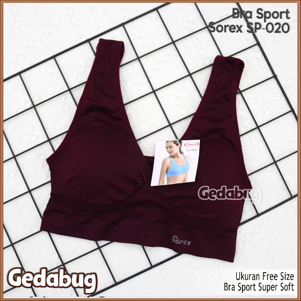 Bra Sport Sorex SP 020 Tali Lebar | Miniset wanita dewasa Bahan lembut cocok di pakai untuk Olahraga | Gedabug