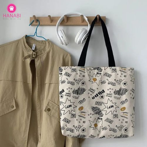 HANABI-tas totebag ROAR BAG tas wanita tas jalanjalan tas kuliah