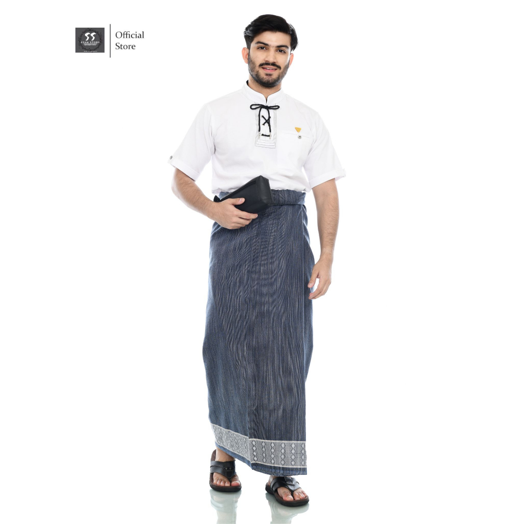 Sarung Dobbi Rayon Corak Hujan Traveling Pouch Sarung Full Dobbi Nusantara