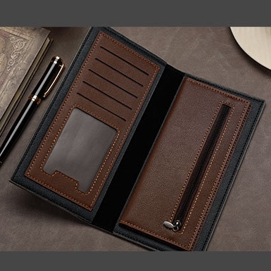 DOMPET PRIA LIPAT PANJANG MOUSSA WA670B5 ORIGINAL COWOK KEREN KARTU RESLETING KOIN IMPORT BRANDED LAKI DISTRO KULIT HITAM SIMPLE REMAJA DEWASA FASHION KEKINIAN BATAM PREMIUM