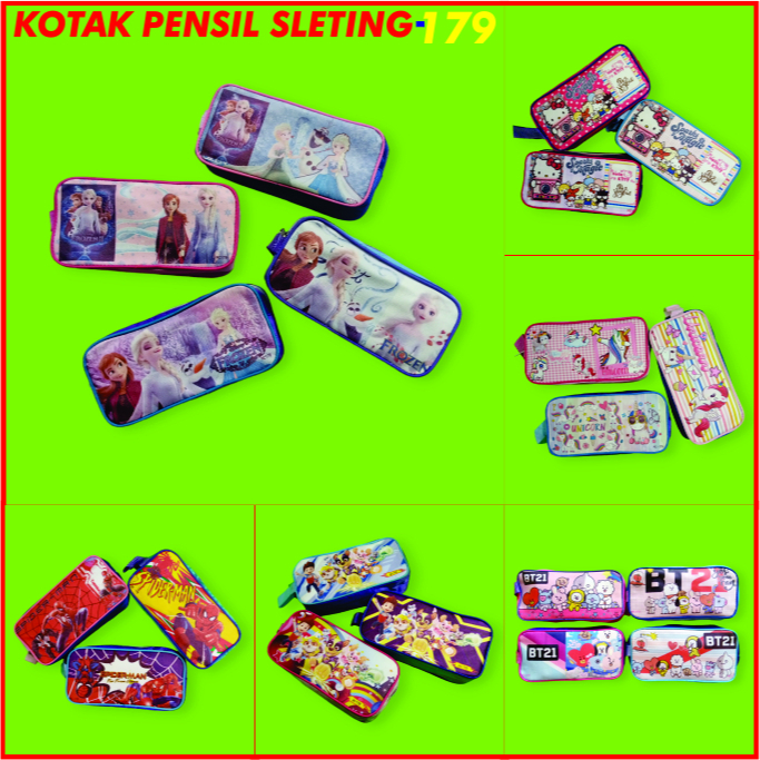 

KOTAK PENSIL SLETING FANCY / TEMPAT PENSIL KARAKTER 179