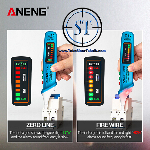 ANENG Test Pen Alert Detector Tespen Non Contact AC 12-1000V Voltage Tester Electrical LCD Display VC1017