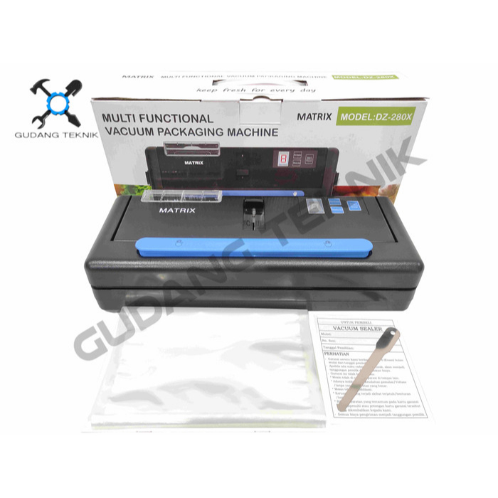 Vacuum Sealer Listrik SEMI OTOMATIS DZ280X MATRIX / Machine Food Packing Vacum Vakum Pengemasan Makanan Obat DZ 280X MATRIX