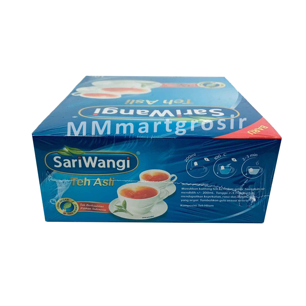 Sariwangi/ Teh / Teh Asli/ 185gr / 100 bean / Teh celup