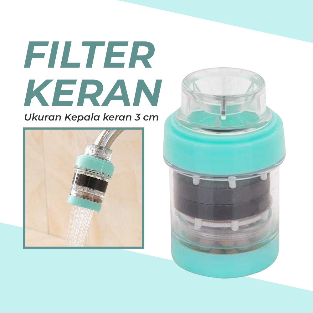 Saringan Filter Keran Air Faucet Medical Clean Water Purifier - M25 - Blue