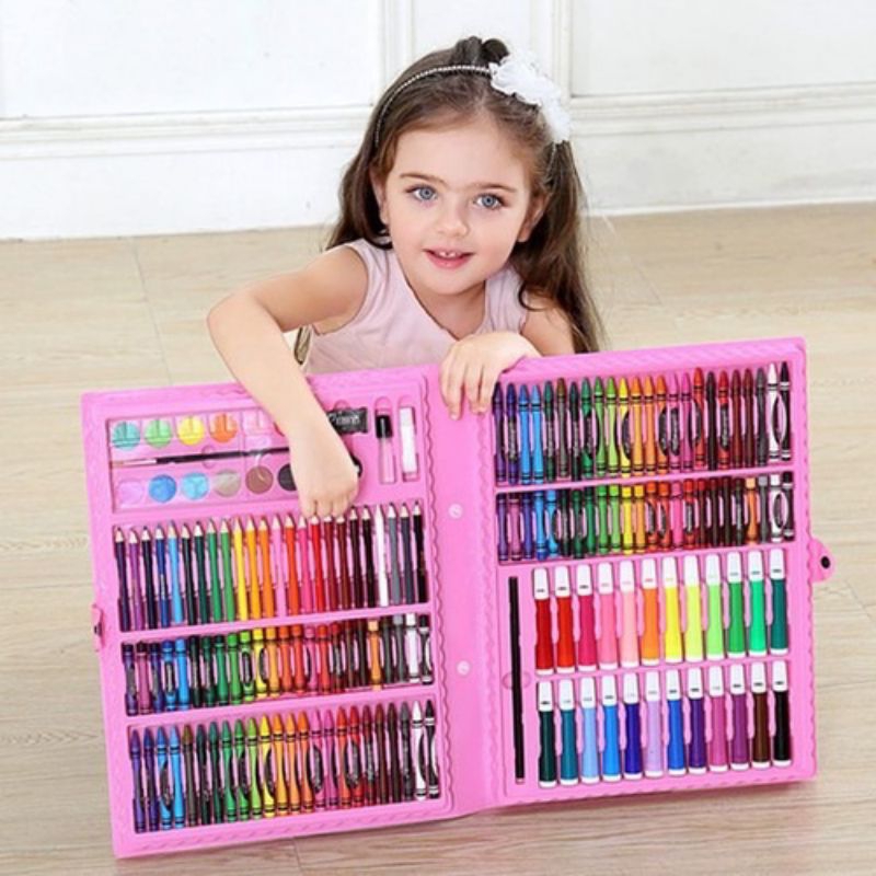 

CRAYON MEWARNAI ANAK SET 168 PCS