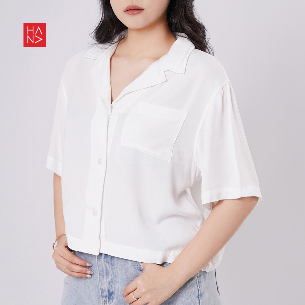 HanaFashion JKT - Roshi Shirt Causal / Atasan Blouse / Atasan Wanita Casual - SB248