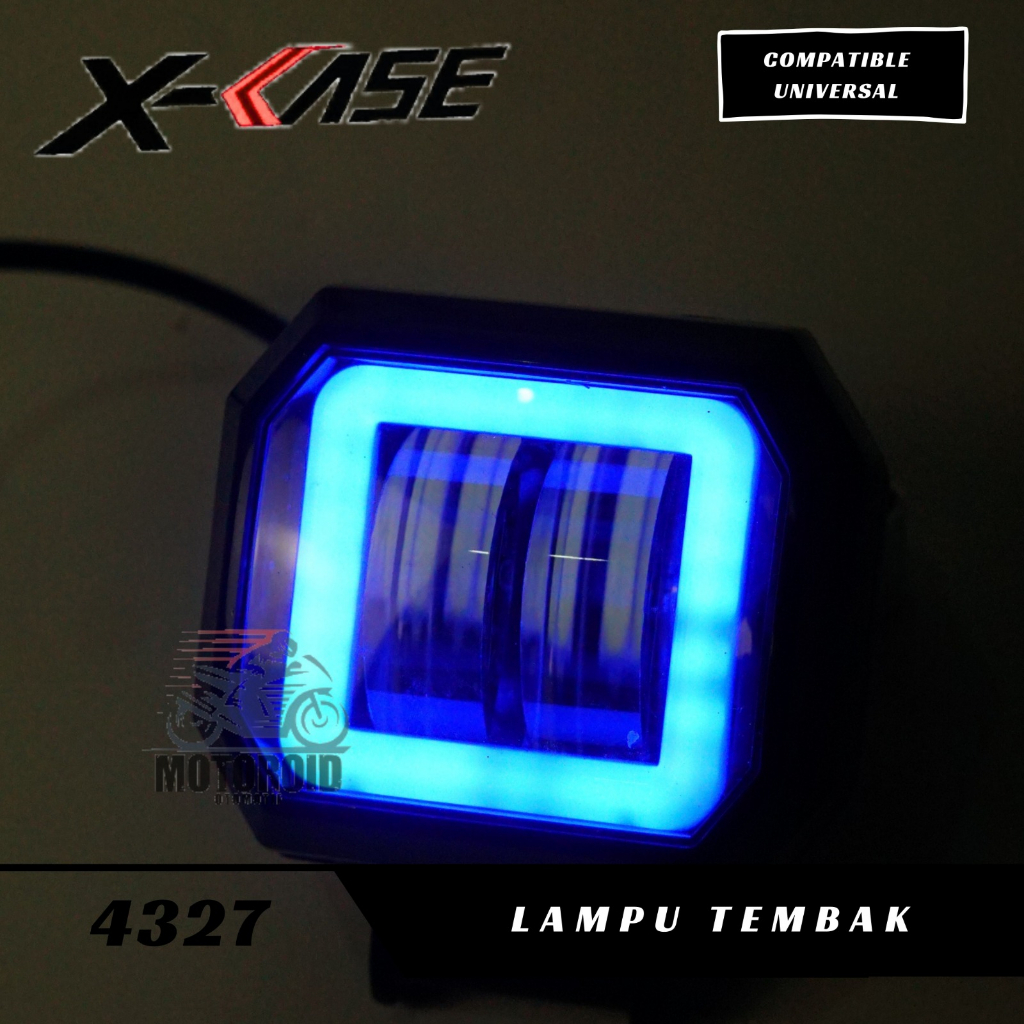 LAMPU TEMBAK DAYMAKER MINI 2 MATA LED OWL DAYMAKER MODEL KOTAK WATERPROOF UNIVERSAL
