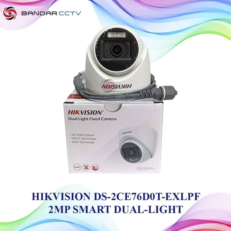 HIKVISION DS 2CE76D0T EXLPF 2MP DUAL LIGHT INDOOR FIXED TURRET CAMERA