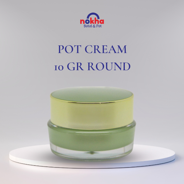 Pot Cream 10 Gr Round Pot Acrilic Round 10gr Pot Cream Round Acrilic Pot Kosmetik 10 GR Pot Krim Waj