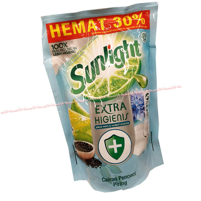 Sunlight Extra Higienis 650ml Jeruk Nipis Habbatussauda Sanlight Sabun Cuci Piring Wangi Sabun Nipis Habbatssada 650 ml