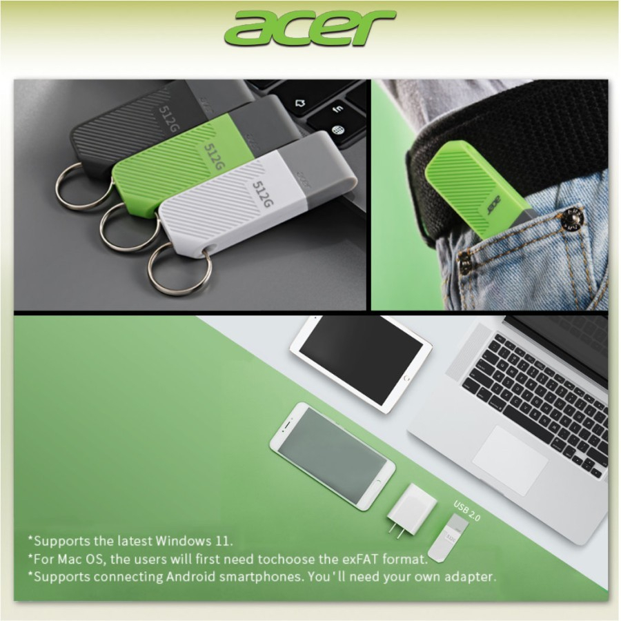 Flashdisk ACER UP200 USB 2.0 16Gb Original