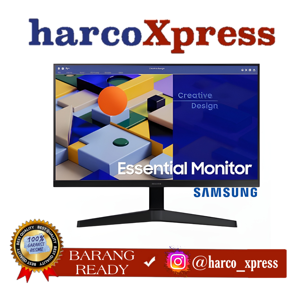 Monitor LED Samsung S31C LS27C310 27&quot; IPS 75Hz 1080p VGA HDMI VESA