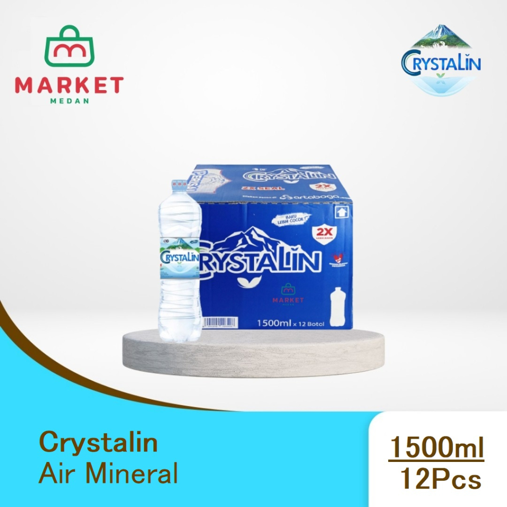 

Air Mineral Crystalin 1500 ML 1 Dus Isi 12 Pcs