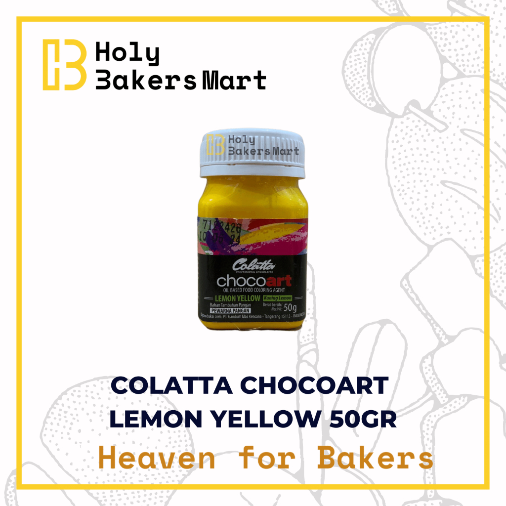 

COLATTA CHCOCOART LEMON YELLOW 50ML / PEWARNA MAKANAN / COLATTA / PEWARNA COLATTA